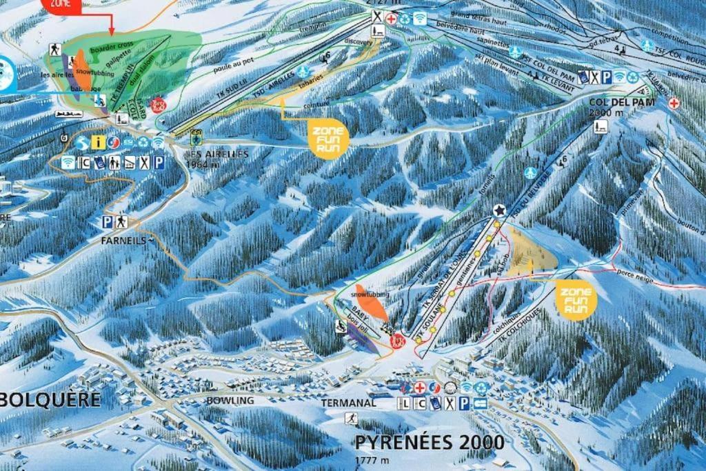 Apt Confortable Au Pied Des Pistes Et De La Foret Bolquère 외부 사진